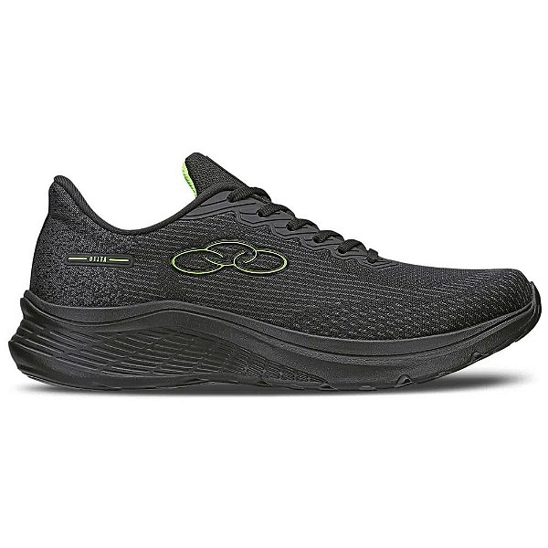Tênis Masculino Olympikus Delta Preto Verde - 4332