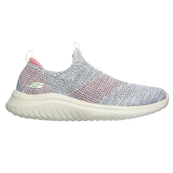 Tênis Feminino Skechers Ultra Flex 2.0 Cinza Coral - R149181