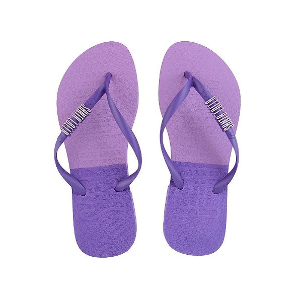 Chinelo Feminino Santa Lolla Flip Flop Roxo - 0342