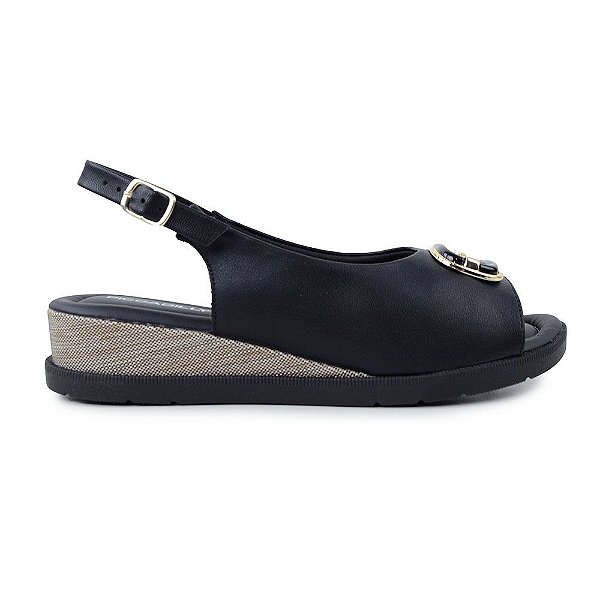 Sandália Feminina Piccadilly Iara Preta - 4580