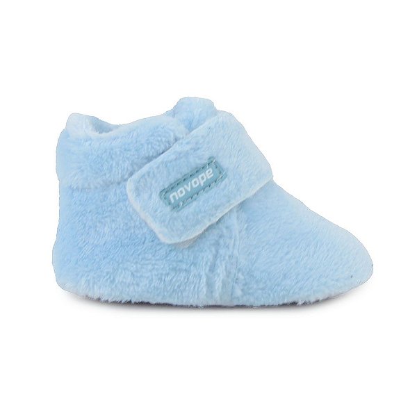 Pantufa Infantil Bebê Novopé Pelo Azul - 306
