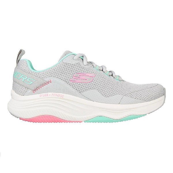 Tênis Feminino Skechers D'Lux Fitness Cinza - 1498