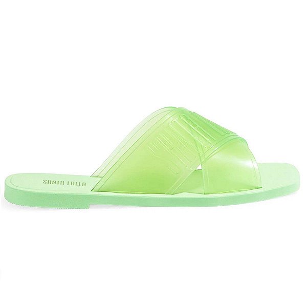 Chinelo Feminino Santa Lolla Rasteira Maça Verde - 058A