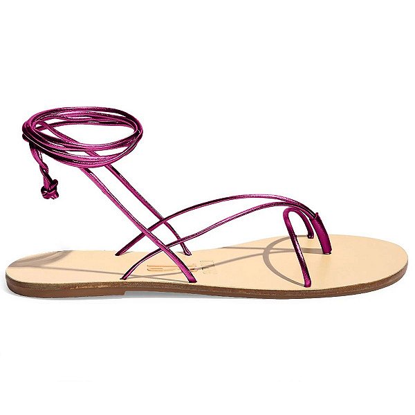 Sandália Feminina Santa Lolla Rasteira New Soft Violeta - 03