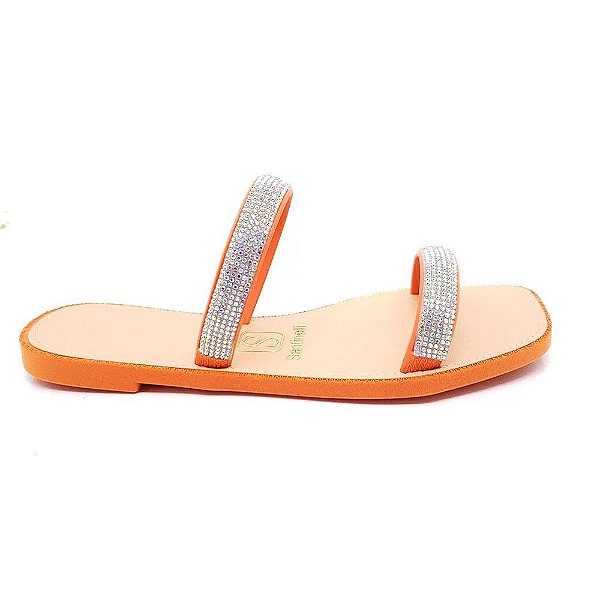 Chinelo Feminino Santinelli Rasteira Laranja - 1502