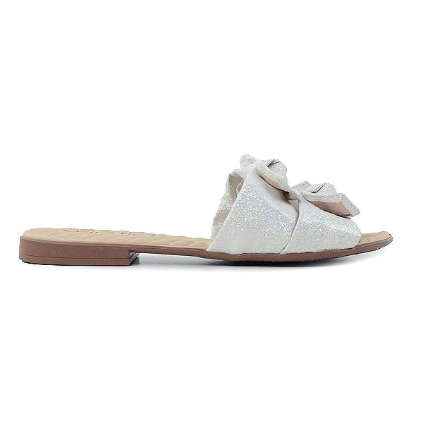 Chinelo Feminino Beira Rio Rasteira Branco - 8350