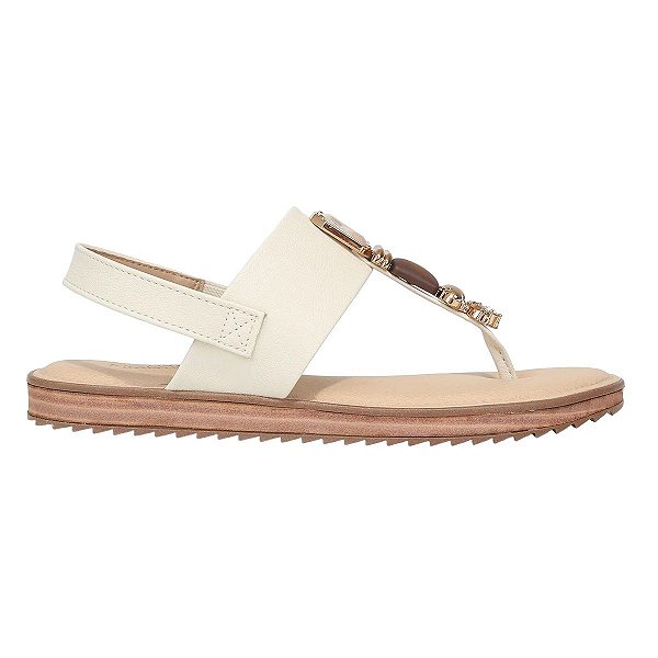 Sandália Feminina Modare Pedraria Off White - 7141