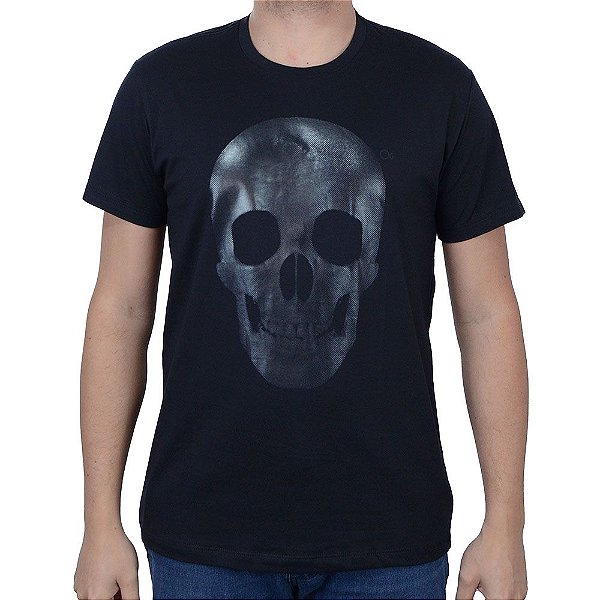 Camiseta Masculina Ogochi MC Concept Slim Preta - 006483