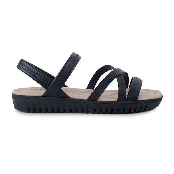 Sandália Feminina Comfortflex Preta - 2243