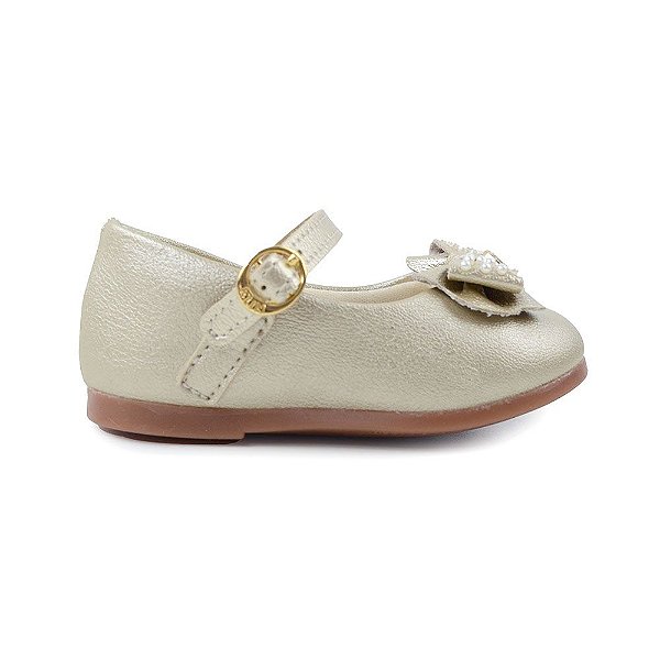 Sapatilha Infantil Feminina Klin Princesa Dourado - 125150
