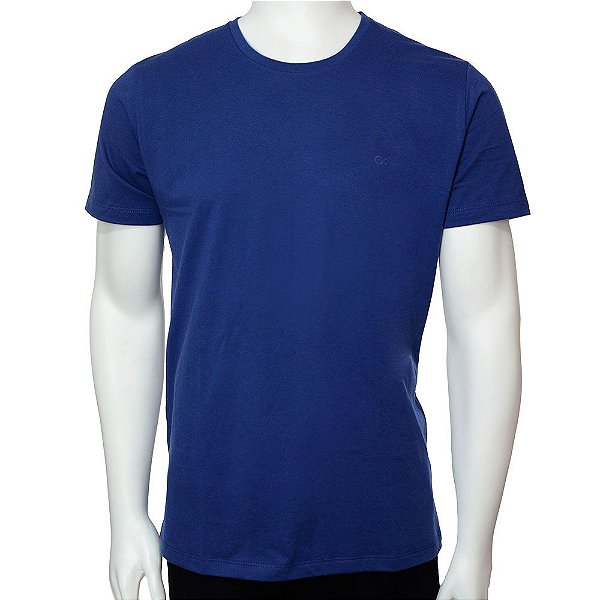 Camiseta Masculina Ogochi MC Essencial Super Slim Azul 00600