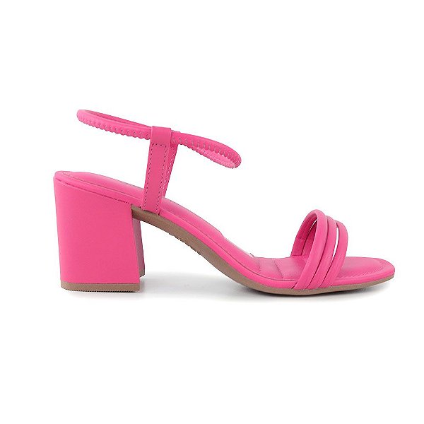 Sandália Feminina Dakota Salto Bloco Rosa - Z9432