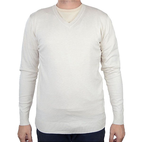 Blusa Masculina Broken Rules By Mooncity Tricot Bege 590154