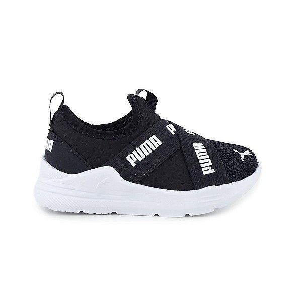 Tênis Infantil Puma Wired Run Slipon Preto - 384666