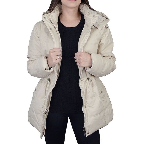 Jaqueta Feminina Facinelli By Mooncity Bege Areia - 620253