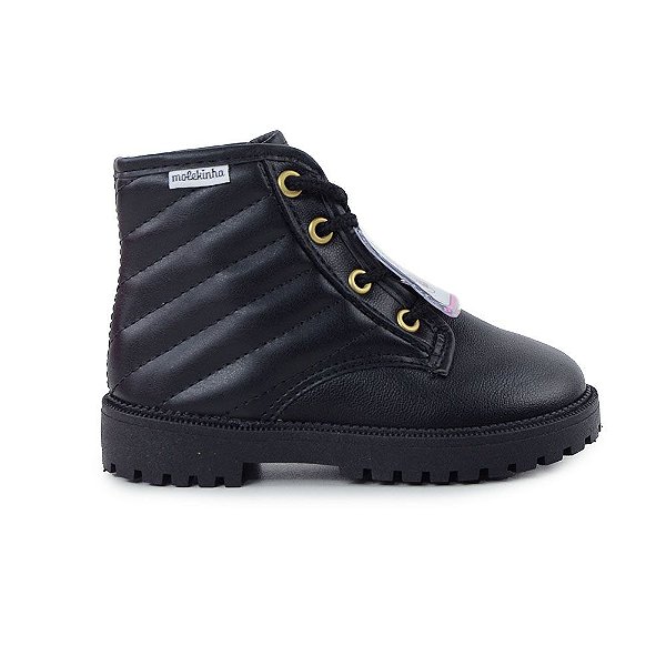 Bota Infantil Feminina Molekinha Preta - 2126