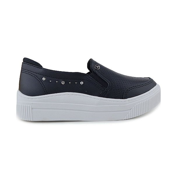 Tênis Feminino Kolosh Slip On Plataforma Preto - C3383