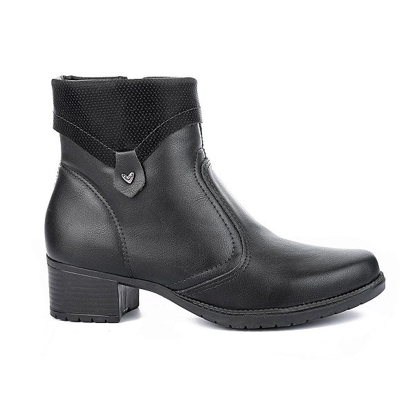 Bota Feminina Mississipi Cano Baixo Berteli Preta - Q8463