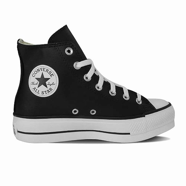 Tênis Converse All Star Chuck Taylor Plataforma Hi Preto - CT0982