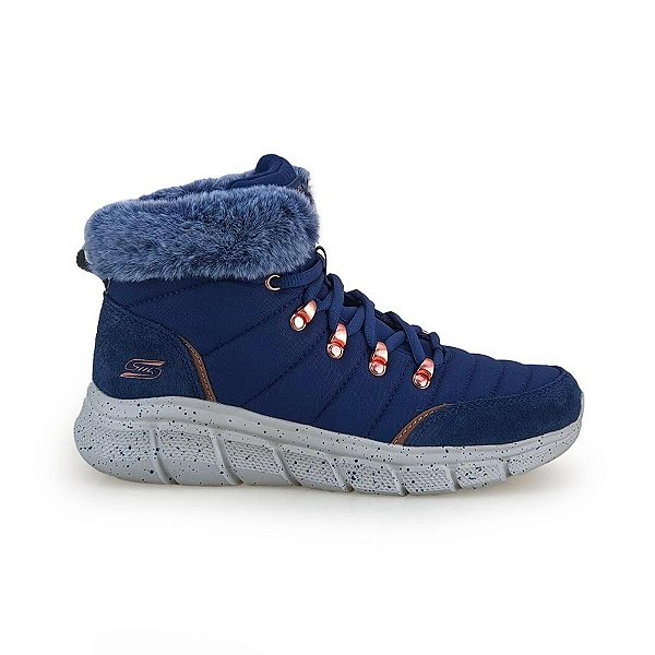 Bota Feminina Skechers Bobs Jolly Darling Marinho - 1173