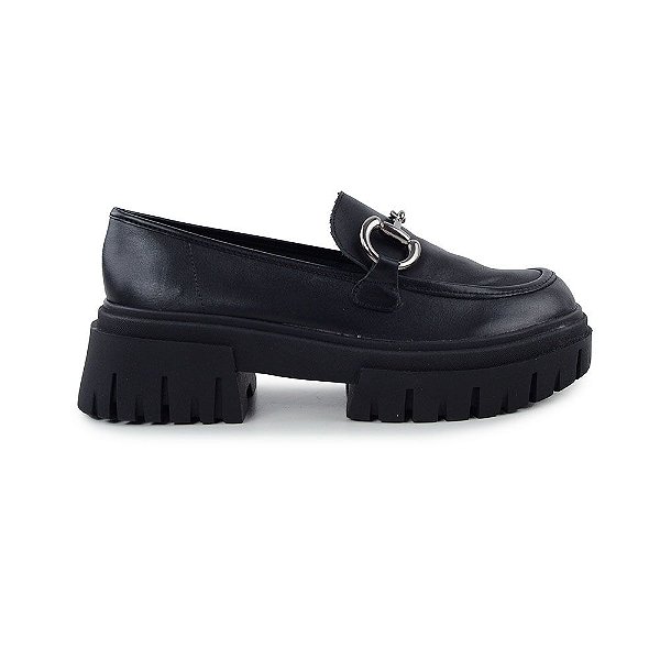 Mocassim Feminino Giulia Domna Monaco Preto - 535