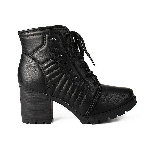 Bota Feminina Dakota Salto Bloco Preta - G5662