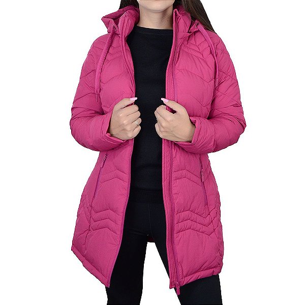 Jaqueta Feminina Alpelo Plumas Mulberry Pink - 207000