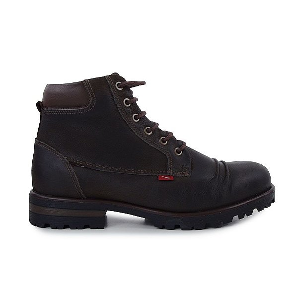 Bota Masculina Ferracini Couro Miami Escovado Marrom - 88396