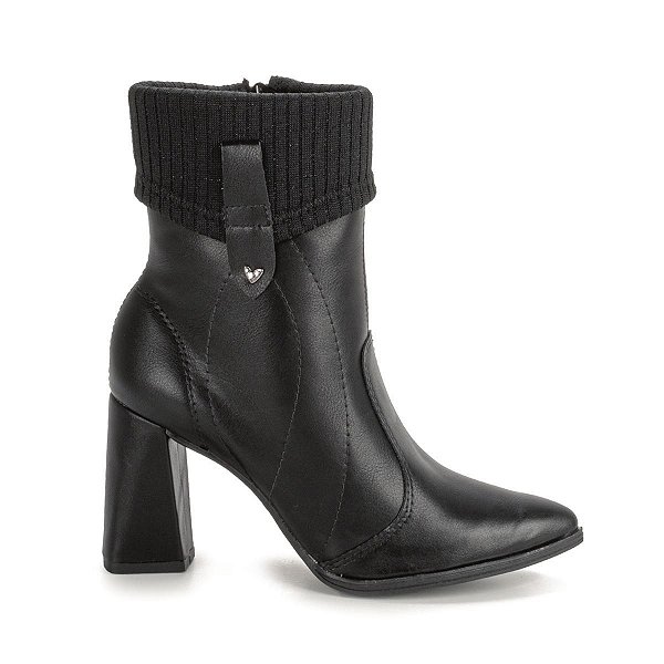 Bota Feminina Mississipi Cano Baixo Berteli Preta - Q8502