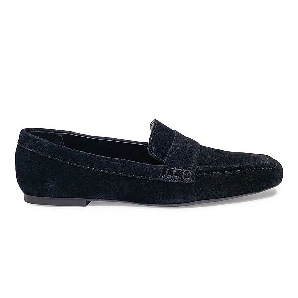 Mocassim Feminino Santa Lolla Camurça Preto - 06C6