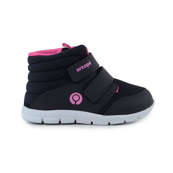 Tênis Infantil Feminino Ortopé Preto Pink - 23710015