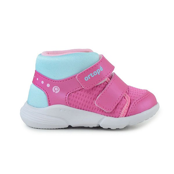 Tênis Infantil Feminino Ortopé Sport Baby Rosa Magenta 2265