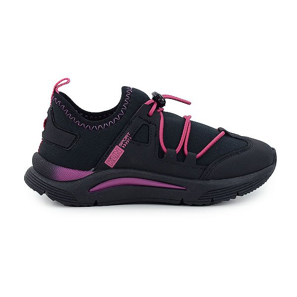 Tênis Infantil Feminino Klin New Sport Preto - 480027