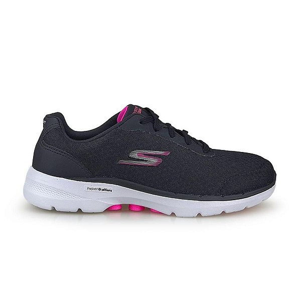 Tênis Feminino Skechers Go Walk 6 Iconic Vision Preto - 1245