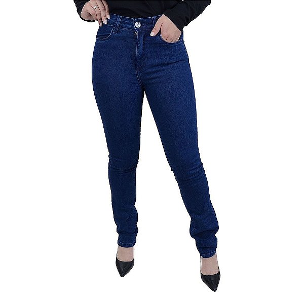 Calça Jeans Feminina Recuzza Reta Azul - 10707