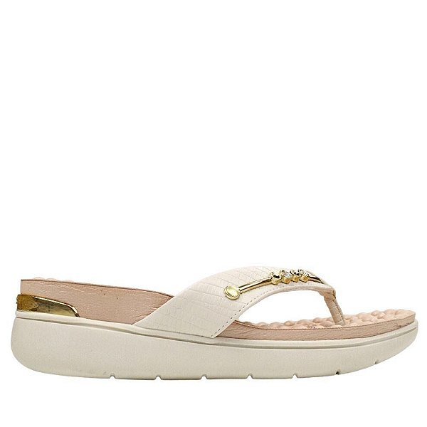 Chinelo Feminino Modare Palmilha Reflex Sense Branco - 7151