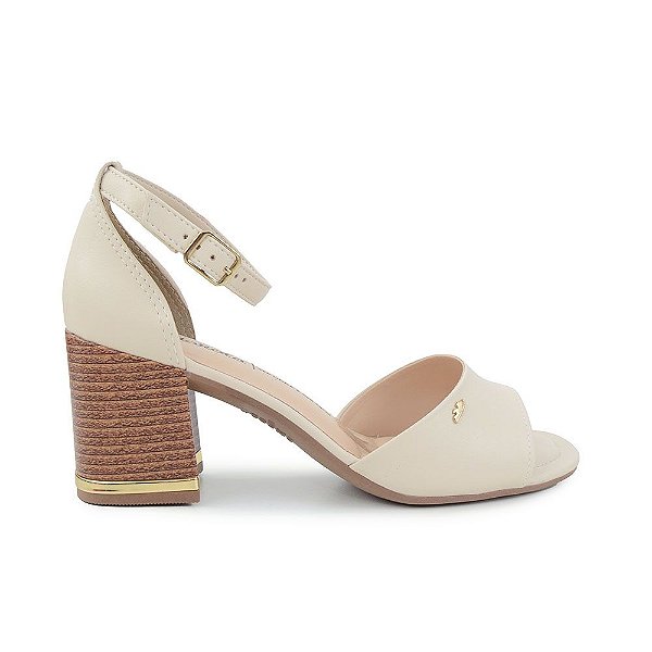 Sandália Feminina Dakota Almeria Tule Bege - Y6861