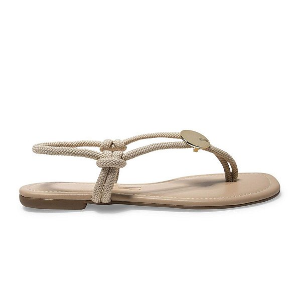 Sandália Feminina Santa Lolla Santorine Amêndoa - 01F7