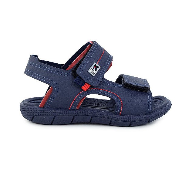 Sandália Infantil Masculino Klin Tic Tac Marinho - 171213000