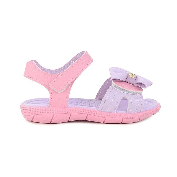 Sandália Infantil Feminina Klin Tic tac Rosa Doce - 17120300