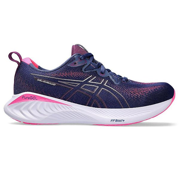 Tênis ASICS GEL-Nimbus 26 - Masculino - Azul Marinho com Azul e