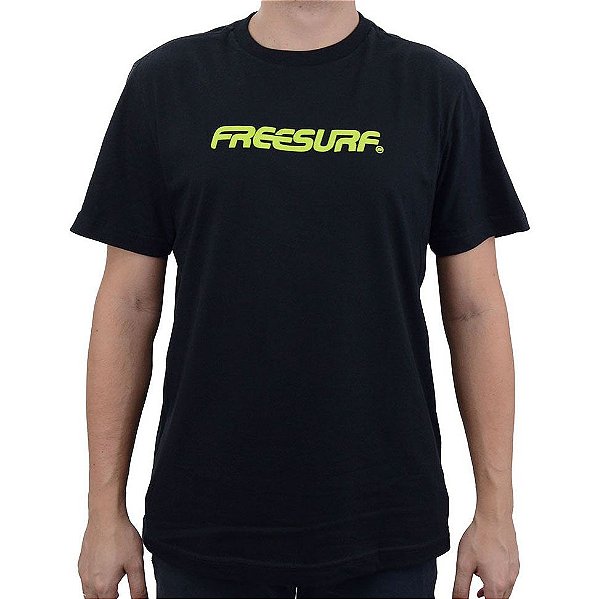Camiseta Masculina Freesurf MC Freeshirts Preta - 110405