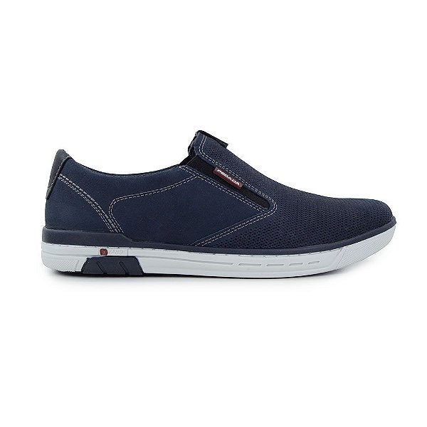Sapatênis Masculino Pegada Couro Stretch Preto - 1193