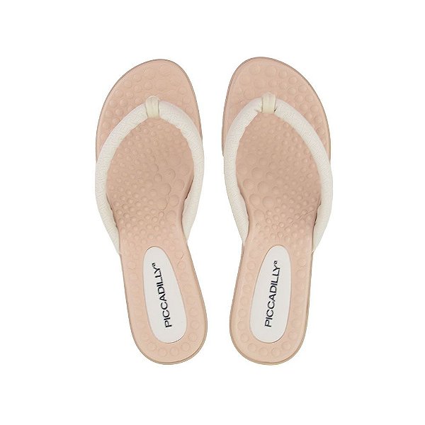 Chinelo Feminino Piccadilly Ortopédico Off White - 50032