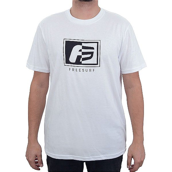 Camiseta Masculina Freesur MC Half Branca - 110