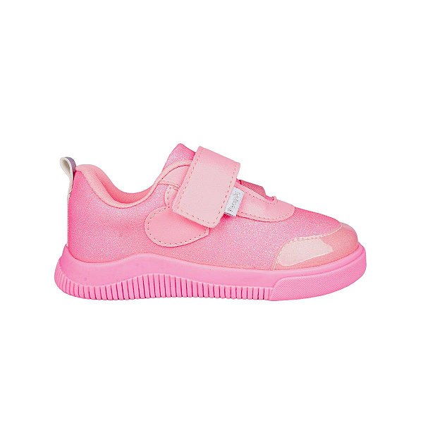 Tênis Infantil Pampili Pom Pom Rosa Neon - 6990