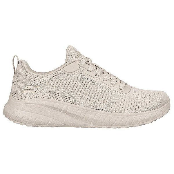 Tênis Feminino Skechers Bobs Squad Chaos Bege - 1172