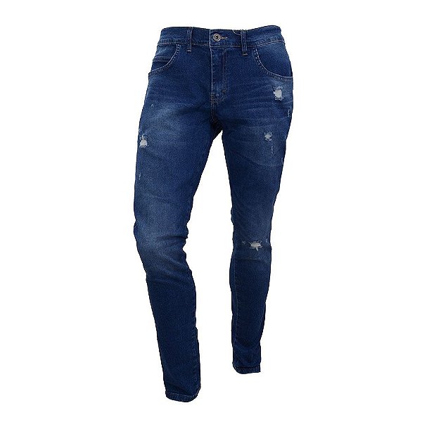 Calça Jeans Masculina Ogochi Concept Slim Azul Escuro 002503