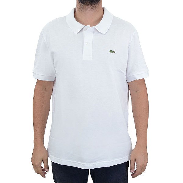 Camisa Polo Masculina Lacoste Slim Fit Branca - PH186223