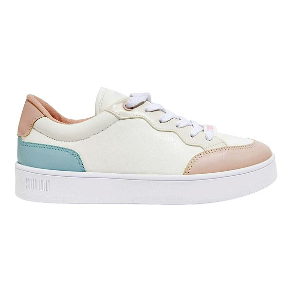 Tênis Feminino Santa Lolla Santorine Branco e Rosa - 493D